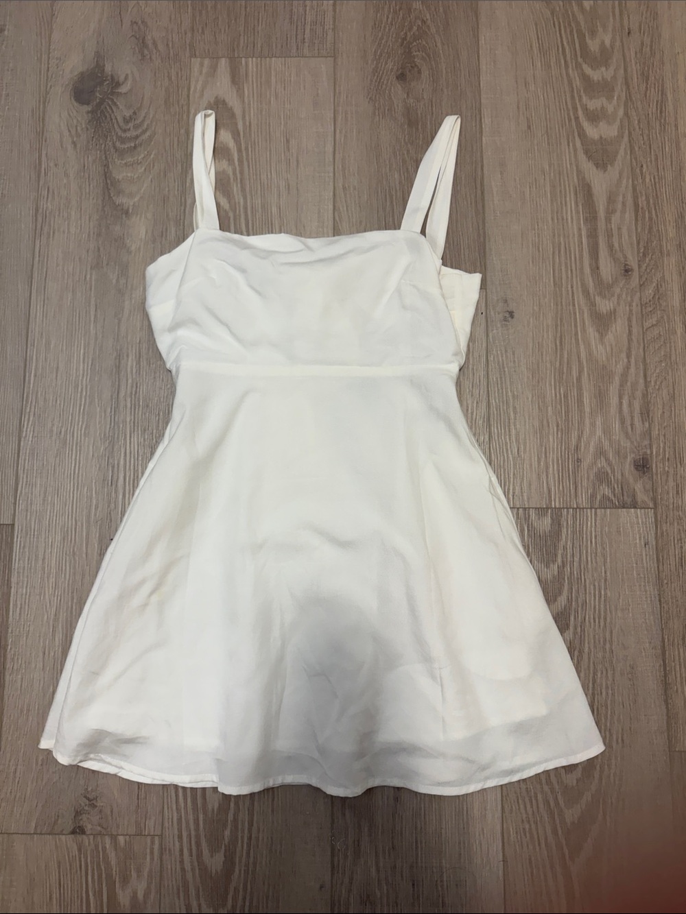 Forever 21 White Spaghetti Strap Mini Dress